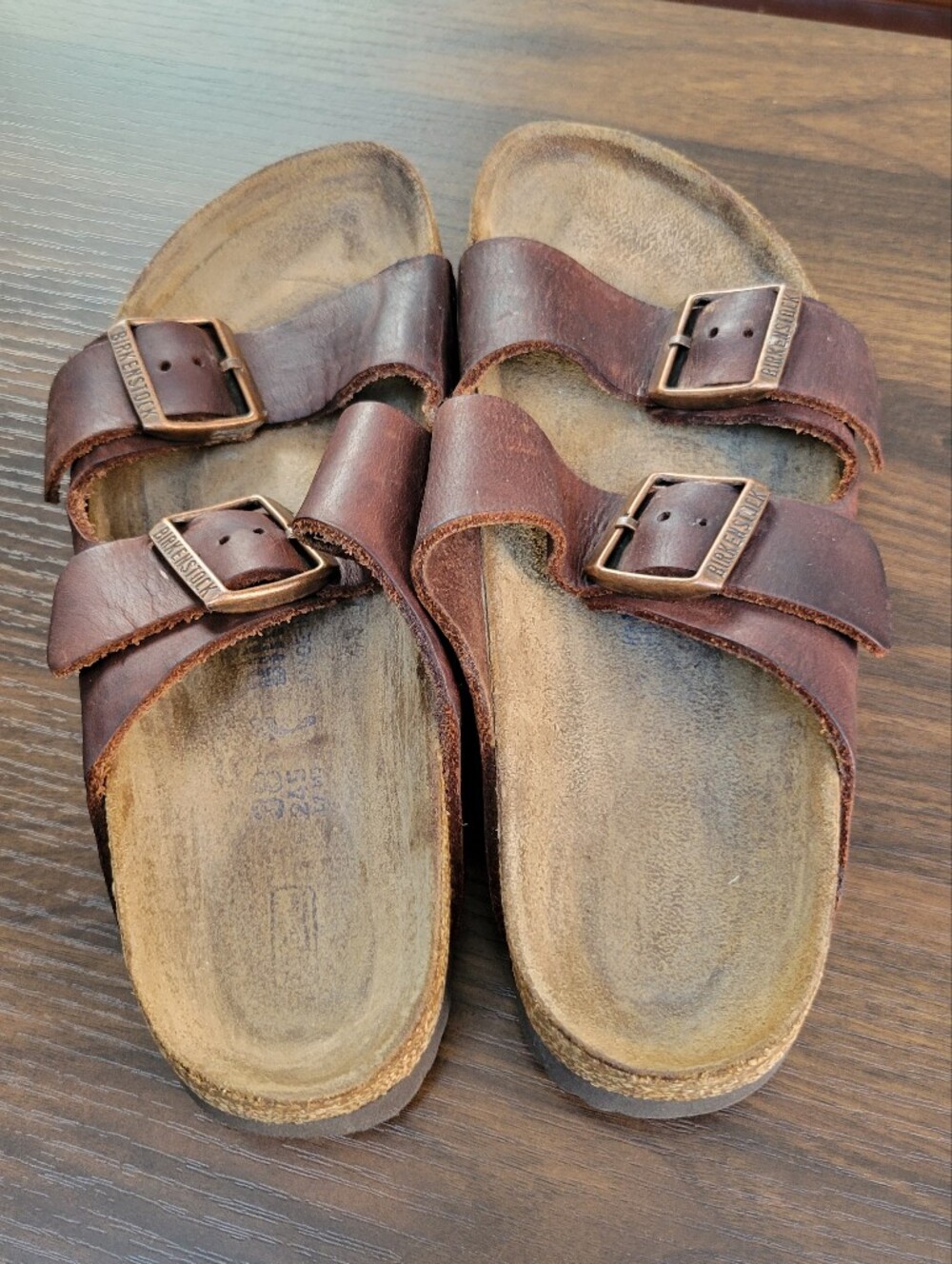 Birkenstock Arizona Brown Slip On Sandal Women Size 38 Comfort Casual - Picture 2 of 8